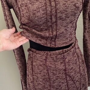 Urban Outfitters Out From Under Burgundy Top and Leggings. Yoga/ loungewear